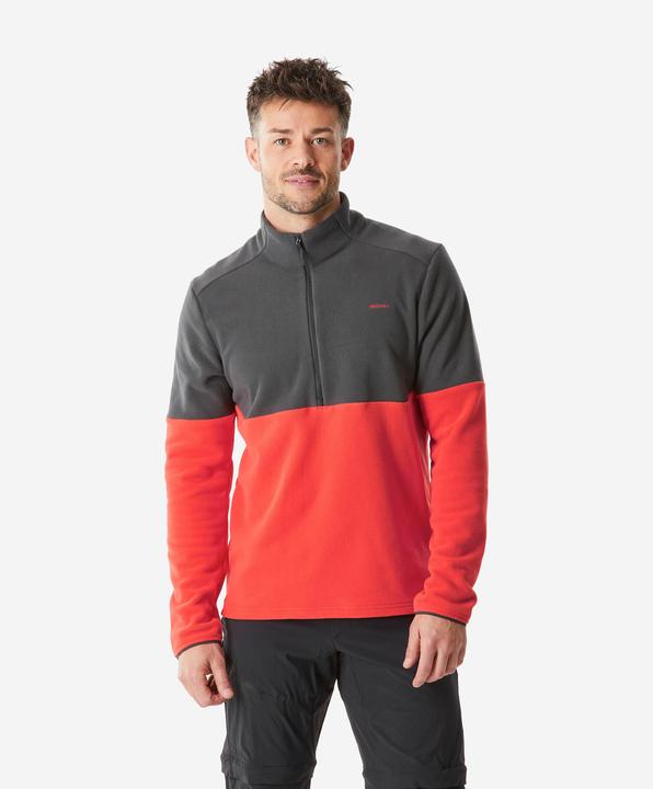 Produktbild Quechua Fleecepullover Herren Wandern - MH 500 rot (XL)