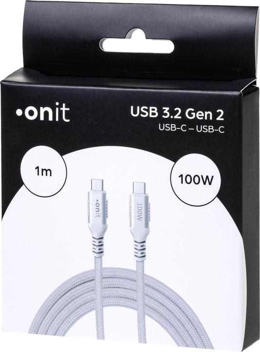 Produktbild Onit USB 3.1-Kabel USB C - USB C 1 (1 m, USB 3.1, 100 W)