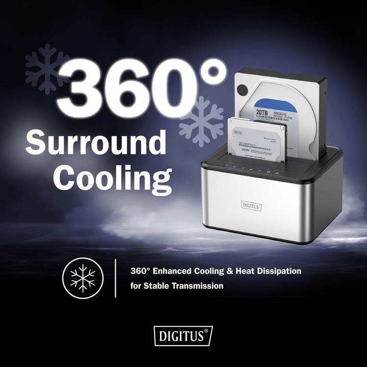 Immagine prodotto Digitus USB 3.0 dual SATA HDD docking station 2,5"/ 3,5