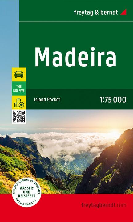 Produktbild Madeira, Strassen- und Freizeitkarte 1:75.000, freytag & berndt