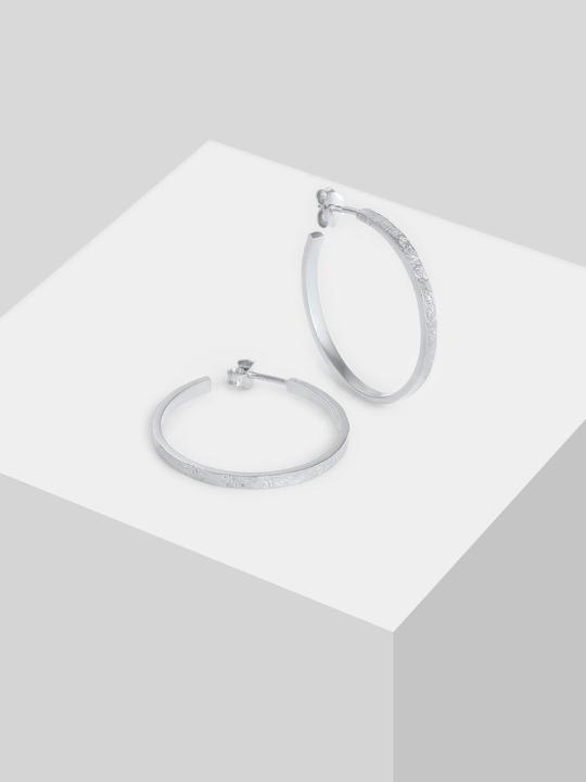 Immagine prodotto Elli Creolen Basic Gehämmert (925 Argento)