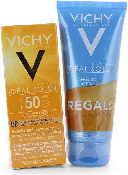 Actual product image Vichy Capital Soleil SPF50 Bb Teinte Halé Naturel Sun Protection Cream (Suntan cream, SPF 50+)