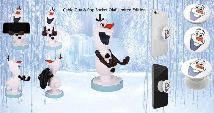Actual product image Exquisite Gaming FROZEN Olaf + Pop Socket Limeted Edition - Cable Guy (Xbox 360, Xbox One S, Xbox Series X, PC, Mac, Switch, PS4, PS5)