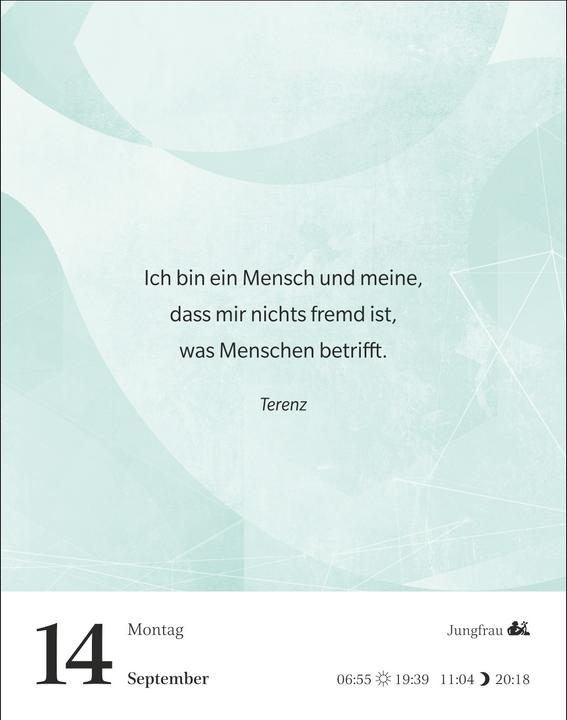 Produktbild Harenberg Gute Gedanken tanken Tagesabreisskalender 2026 - Denkanstösse für das ganze Jahr (11 x 14 cm, Deutsch)