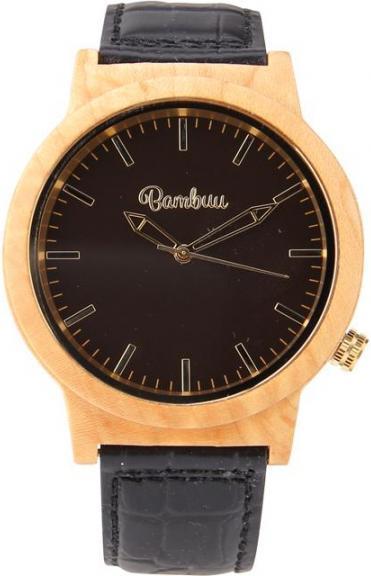 Bambuu Holzuhr (Analoguhr, 40 mm)