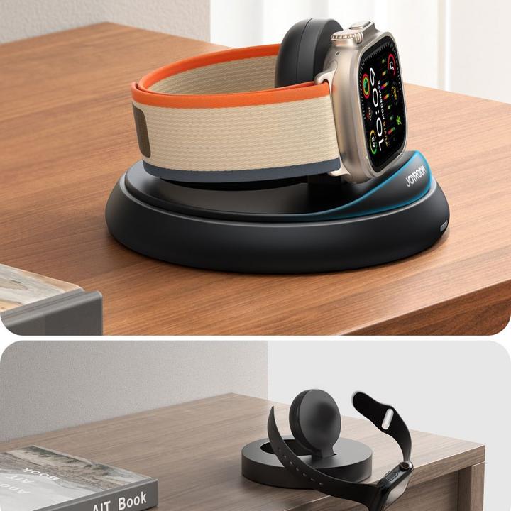 Immagine prodotto Joyroom Caricatore wireless pieghevole per Apple Watch/iWatch - Nero (3 W)
