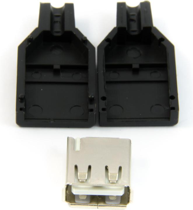 Image du produit Purecrea USB type A femelle avec contact à souder (5.61 m, USB 2.0)