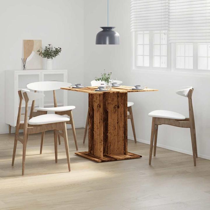 Produktbild VidaXL Esstisch Küchentisch Esszimmertisch Speisetisch Tisch Altholz-Optik (80 x 80 x 75 cm)