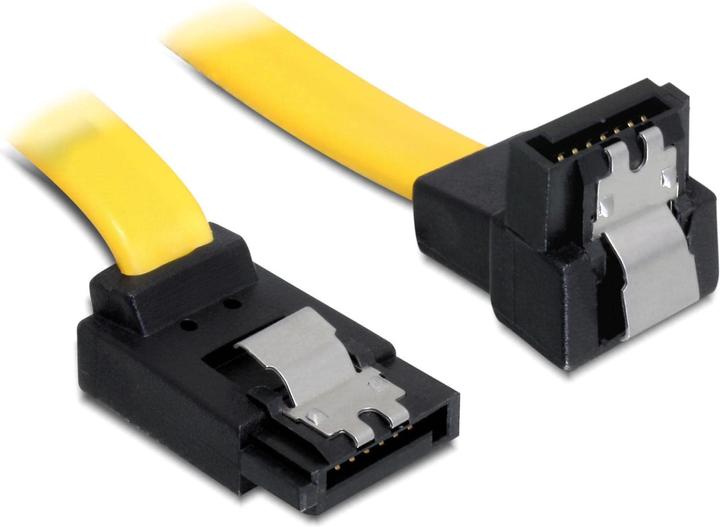 Immagine prodotto Delock Cavo SATA-3: 70cm, clip di metallo, giallo
