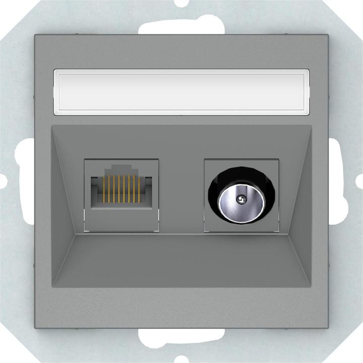 Image du produit Vila TV+COMP SOCKET GREY TVL/KLRJ45-16E2-02QR