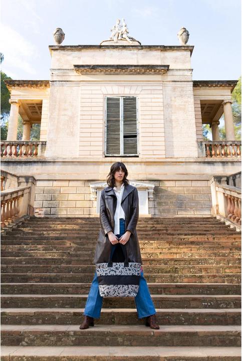 Actual product image reisenthel Bag Shopper e1 baroque 18 l, Marble