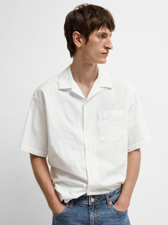 Image du produit Selected Homme Chemise à manches courtes en seersucker (S)