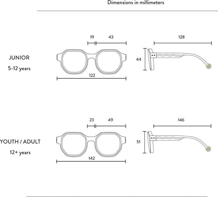 Immagine prodotto Olivio & Co Junior #D Sonnenbrille Colorblock Sea