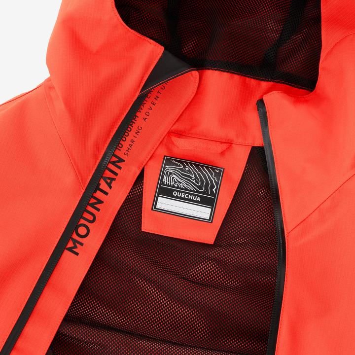 Actual product image Quechua Wanderjacke MH900 Kinder Gr. 122–170 wasserdicht Wandern orange