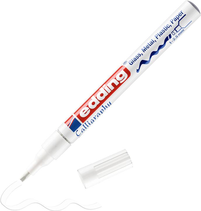 Produktbild Edding Filzstift (Weiss, 2.50 mm, 1 x)