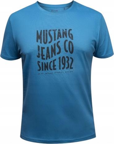Mustang T-Shirt Lounge Shirt Herren Blau