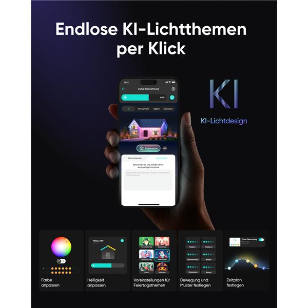 Image du produit eufy Lumière de corde extérieure E10 (29 m)