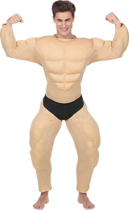 Produktbild Widmann Bodybuilder Kostüm: Muskel Overall Mit Slip (M)