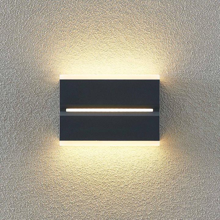 Image du produit Prios Applique d'extérieur LED Itarion, diffuseur blanc opale (670 lm, IP54)