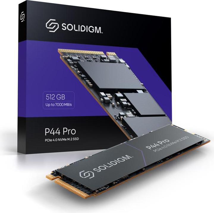 Produktbild Intel Solidigm P44 Pro NVMe SSD, PCIe 4.0 M.2 Typ 2280 - 512 GB (512 GB, M.2 2280)