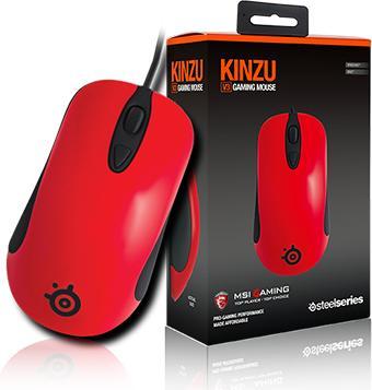Immagine prodotto SteelSeries Mouse ottico da gioco Kinzu V3 rosso, USB (Cablato)