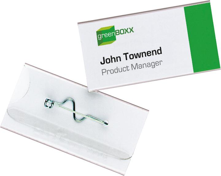 Actual product image Durable Hard foil name tags with shaft pin