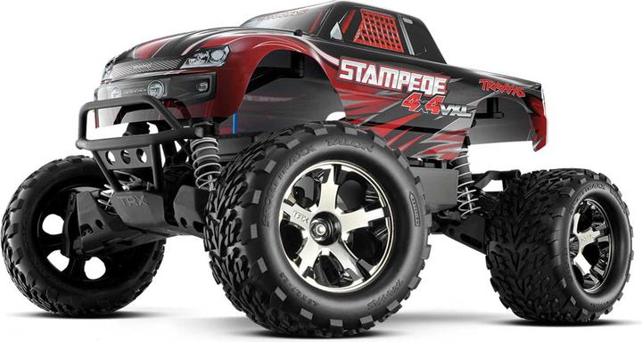 Produktbild Traxxas stampede 4x4 vxl rot rtr ohne akku/lad er 1/10 4wd monster truck brushless (RTR Ready-to-Run)