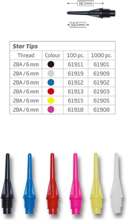 Produktbild Bull's Softdart Ersatzspitzen