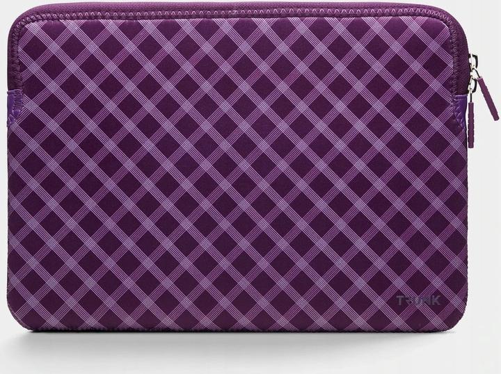 Actual product image Trunk 13" MacBook Pro & Air Sleeve, Medium Purple Tartan (13", Apple)