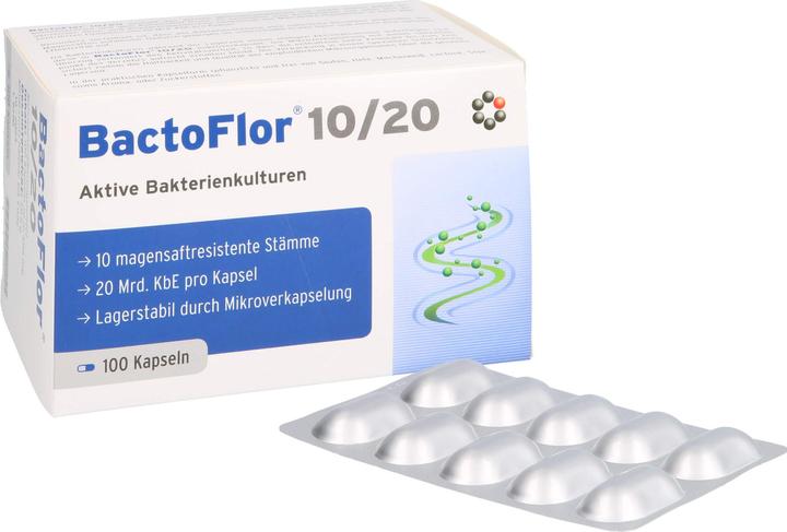 Actual product image Bactoflor 10/20 capsule (100 Piece, Capsules, 119 g)