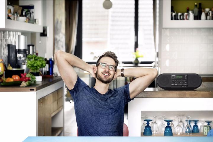 Actual product image Panasonic RX-D550E-K (FM, VHF, Bluetooth)