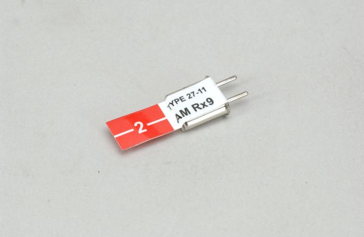 Actual product image Futaba Channel 9 red (27.045MHz)AM Receive crystal