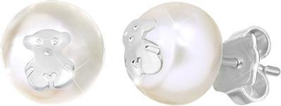 Image du produit Tous Boucles d'oreilles en perles réelles avec ours 411143500 (Argent Sterling)