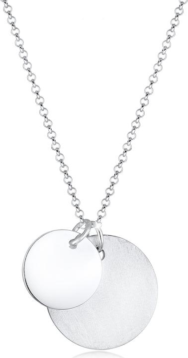 Image du produit Elli Duo Plättchen Brushed Look (Argent 925, 60 cm)