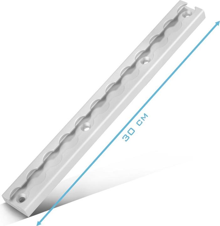 Produktbild Stahlwerk Zurrschienen 2er Set mit Zurrösen 30 cm Aluminium Airlineschiene