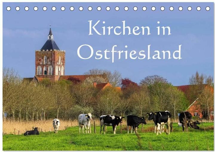 Produktbild Kirchen in Ostfriesland (Tischkalender 2025 DIN A5 quer), Monatskalender (A5, Deutsch)