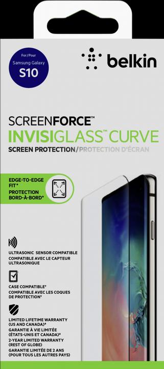 Immagine prodotto Belkin Screen Force Displaysch. Samsung Galaxy S10 (1 Pezzo/i, Samsung Galaxy S10)