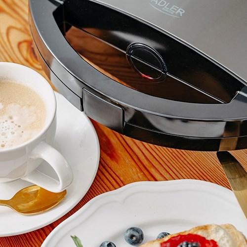 Produktbild Adler Sandwich Maker | AD 3069 | 750 W | Number of plates 1 | Black