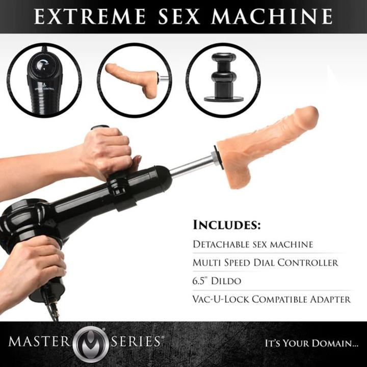 Actual product image Master Series Obedience Chair with Sex Machine