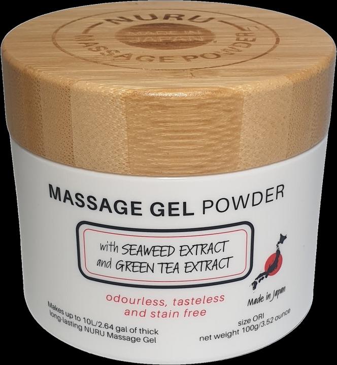 Actual product image Made in Japan «Nuru Massage Gel Powder - ORI Edition» Massagegel-Pulver mit Grünem Tee, 100g (100 ml)