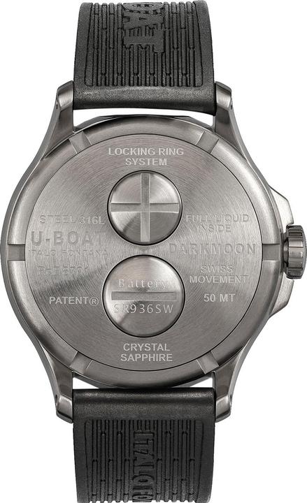 Immagine prodotto U-Boat 8701/B Darkmoon Red SS Soleil 44mm 5ATM (Fatto in Svizzera, 44 mm)