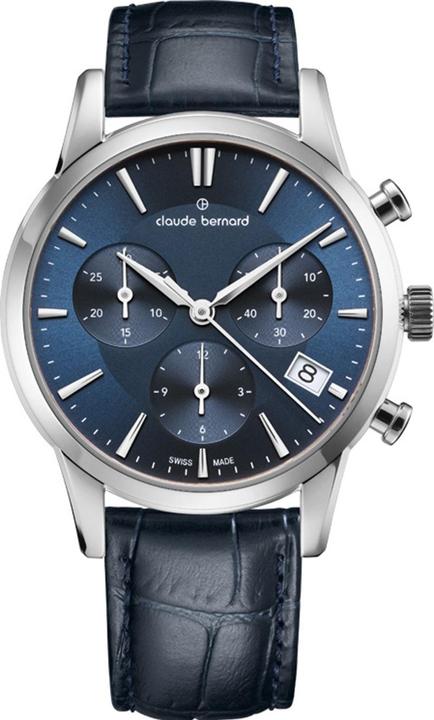 Actual product image Claude Bernard 10231-3-BUIN Damenuhr Classic Chronograph 35mm 5ATM