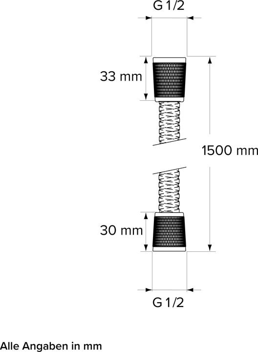 Produktbild Chris Bergen Handbrause mit Brauseschlauch (16.60 l/min)