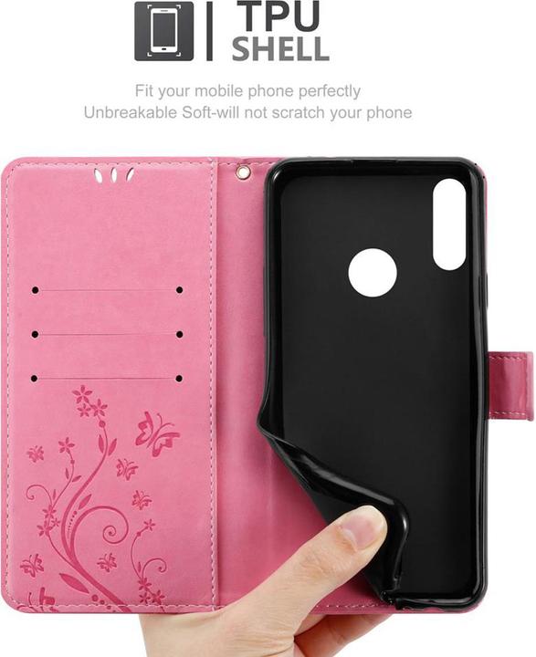 Image du produit Cadorabo Couverture du livre de fleurs (Huawei P Smart (2019), Honor 10 Lite)