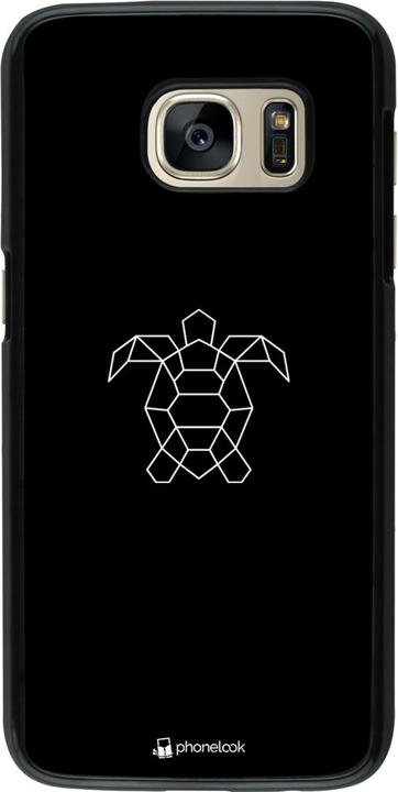 Produktbild PhoneLook Hülle Turtles lines on black (Samsung Galaxy S7)