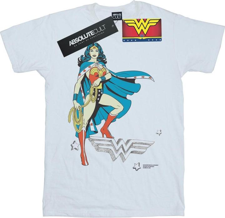 Wonder Woman Standing Logo TShirt (S)