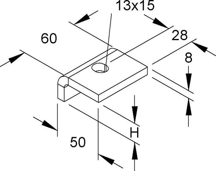 Immagine prodotto Niedax Morsetto per profili, pesante HSKS 25 (0.05 m)