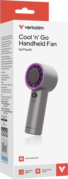 Image du produit Verbatim CoolnGo Handheld Fan Grey