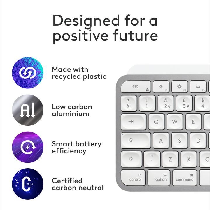 Produktbild Logitech MX Keys S for Mac (CH, Kabellos)
