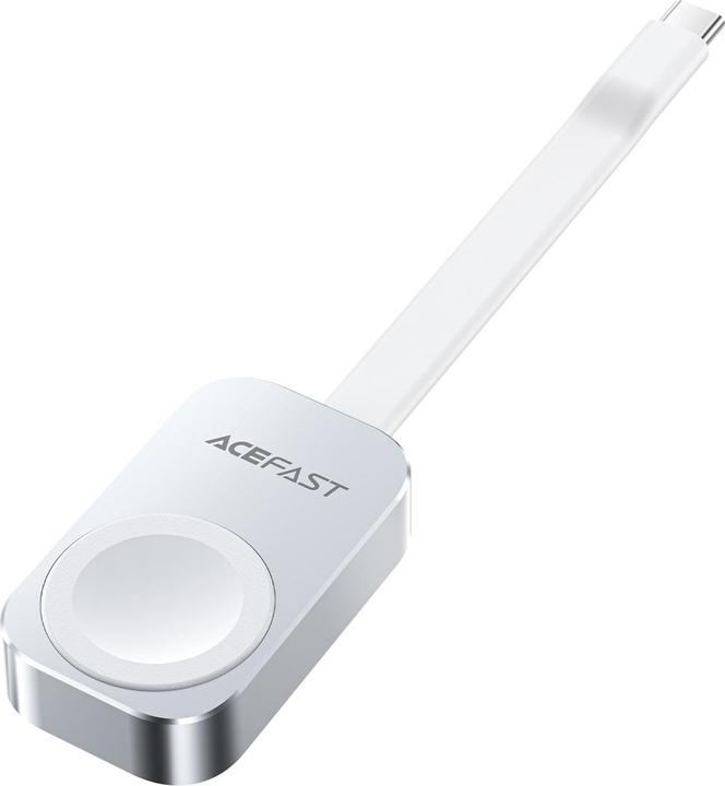 Actual product image Acefast E21 5W Wireless Charger for Apple Watch - Silver (5 W)